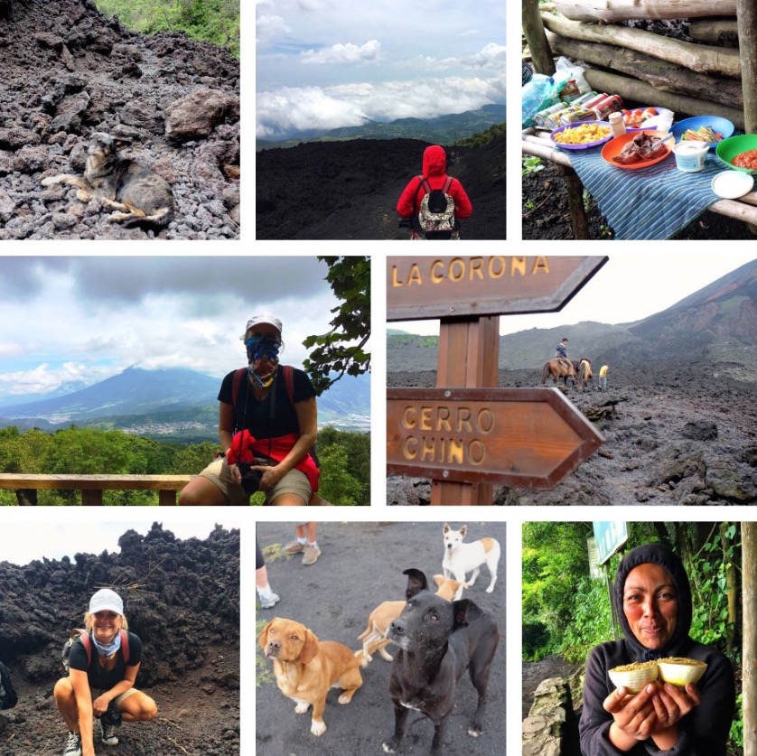 Pacaya Volcano collage