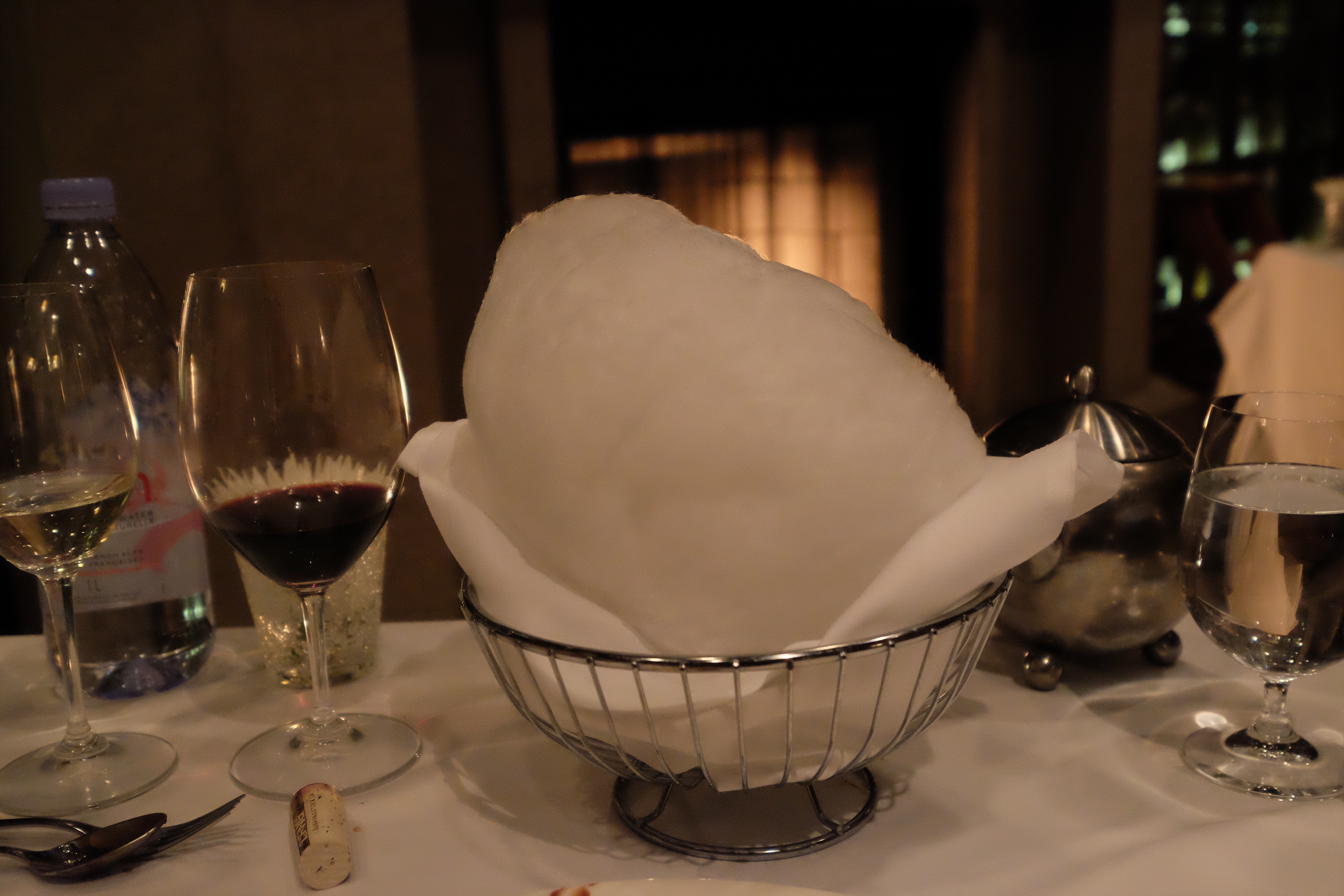 Cotton Candy dessert at Fairmont Chateau Whistler