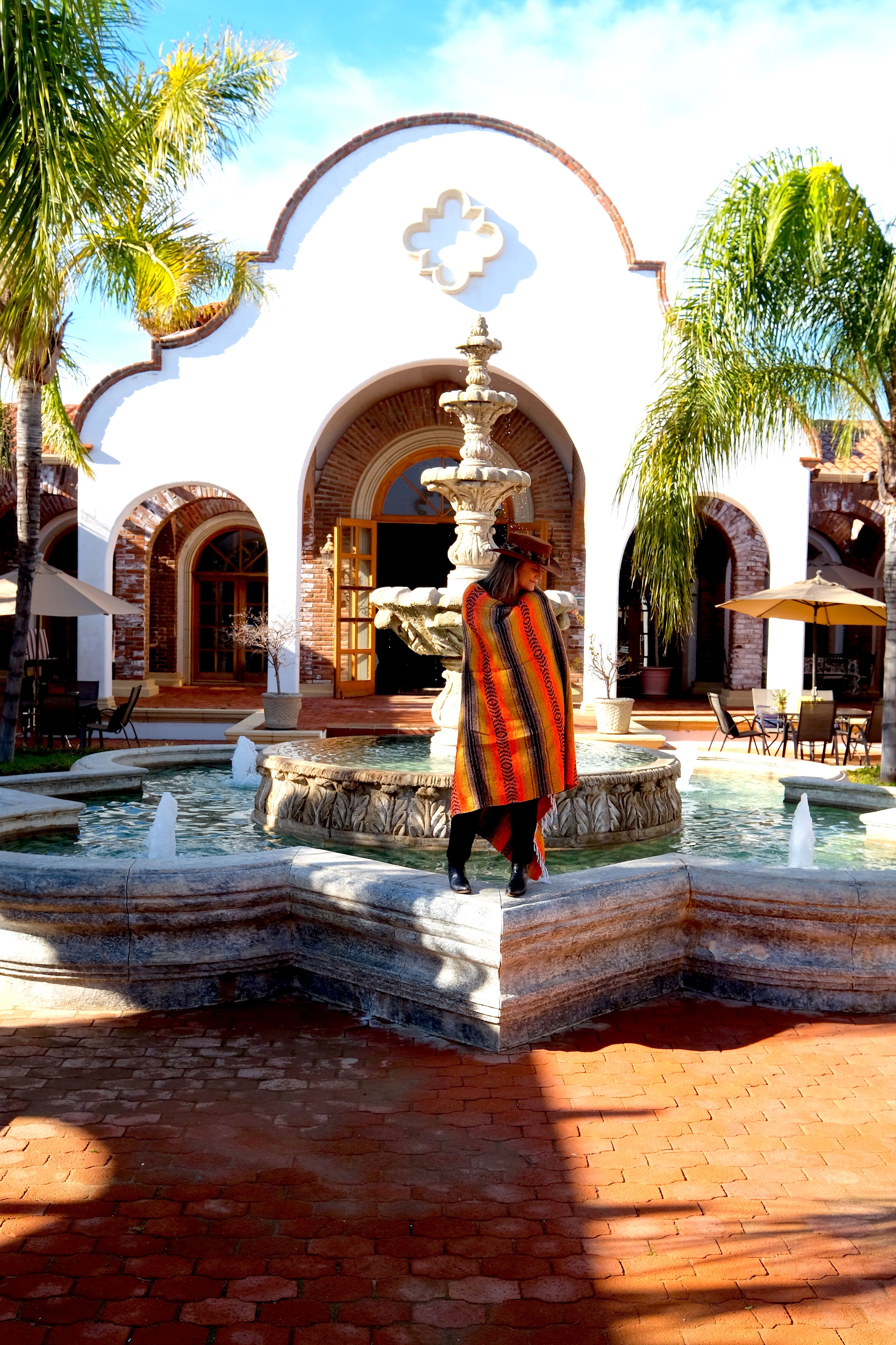 Fountain at Adobe Guadalupe in Baja Mexico